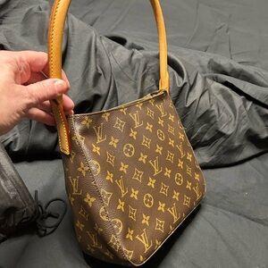 Louis Vuitton Brown and Yellow Monogram Shoulder Bag